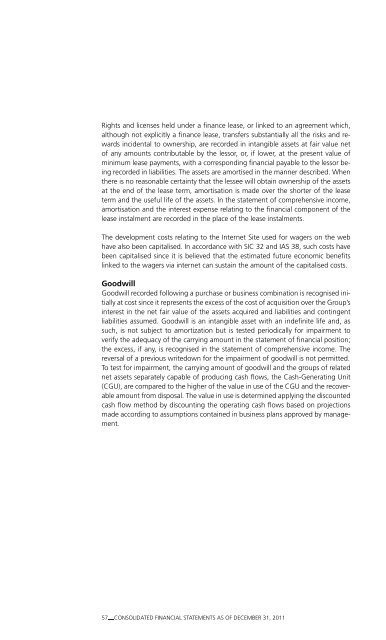 Sisal Annual Report 2011 - Permira