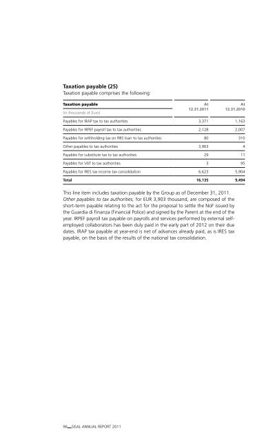 Sisal Annual Report 2011 - Permira