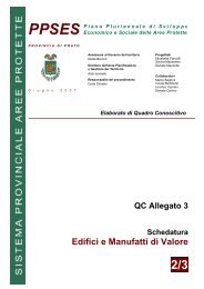 Edifici e Manufatti di Valore - Provincia di Prato