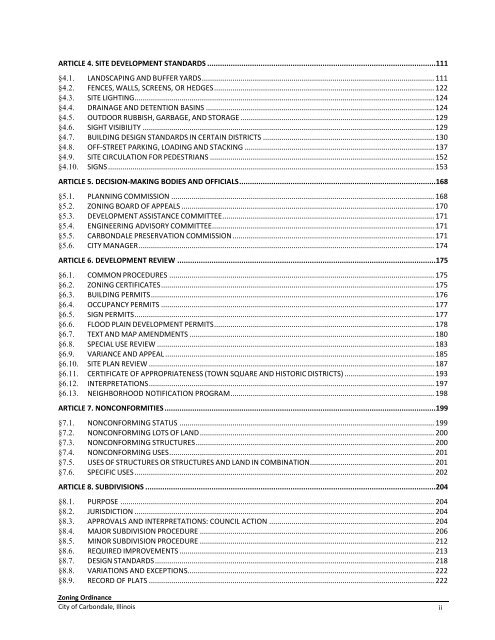 Title15 Final Draft - Carbondale, IL