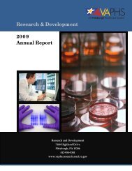 Research & Development 2009 Annual Report - VA Pittsburgh ...
