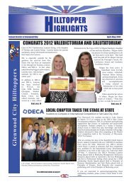 Apr.-May 2012, Newsletter - School District of Glenwood City