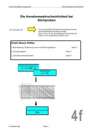 Die Annahmewahrscheinlichkeit bei Stichproben