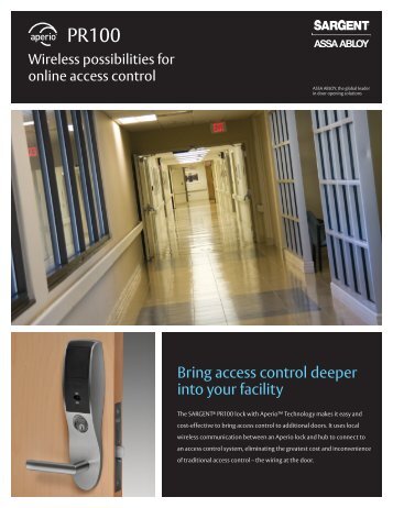 SARGENT PR100 Locks - Access Control Solutions from ASSA ...
