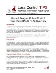 Hazard Analysis Critical Control Point Plan (HACCP): An Overview