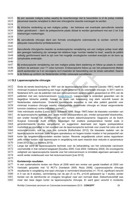 Conceptrichtlijn colorectaal carcinoom 2013 - Oncoline