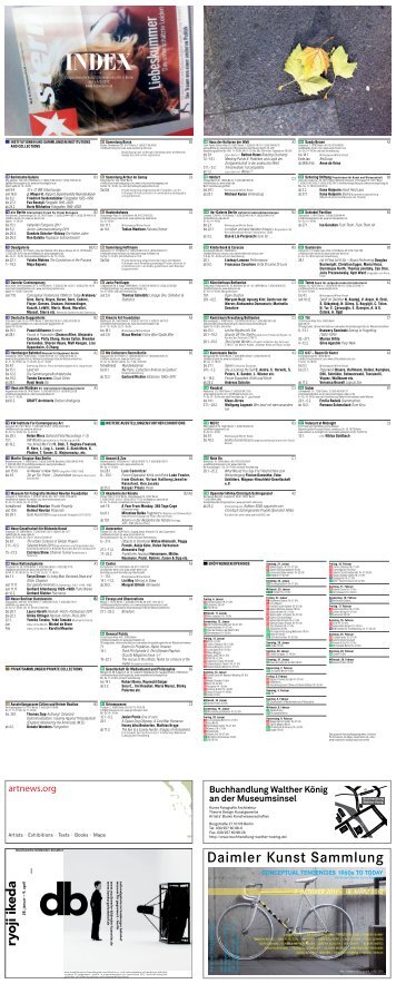 Buchhandlung Walther König an der Museumsinsel - INDEX Berlin