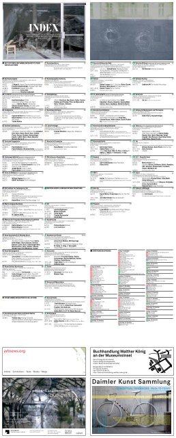 Buchhandlung Walther König an der Museumsinsel - INDEX Berlin