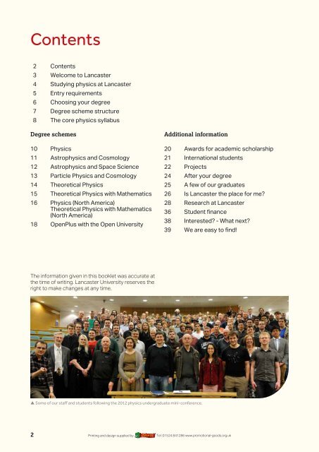 PDF to download - Physics at Lancaster University