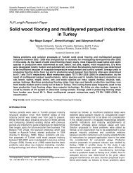 Solid wood flooring and multilayered parquet industries in Turkey