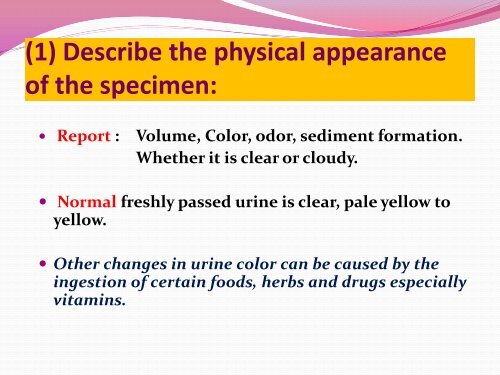 Urine samples