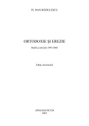 Pr. Dan Badulescu, Ortodoxie si erezie - Logos