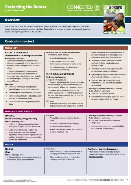 Protecting the Border Connected 3 TSM (PDF 571KB) - Literacy Online