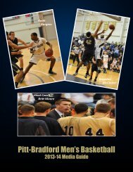 2012-13 Pitt-Bradford Men's Basketball Media Guide - University of ...