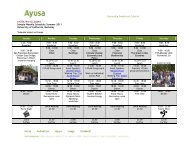 AYUSA World Leaders Sample Weekly Schedule ... - Ayusa-Intrax