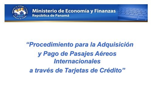 Presentacion Procedimiento de Pago de Tarjetas de Credito