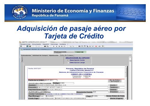 Presentacion Procedimiento de Pago de Tarjetas de Credito