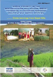 WATER POVERTY IN THE NORTHEASTERN HILL REGION (INDIA)