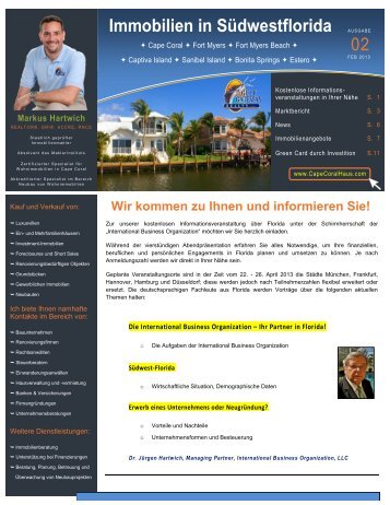 Immobilien in SÃ¼dwestflorida 02 - Markus Hartwich, P.A.