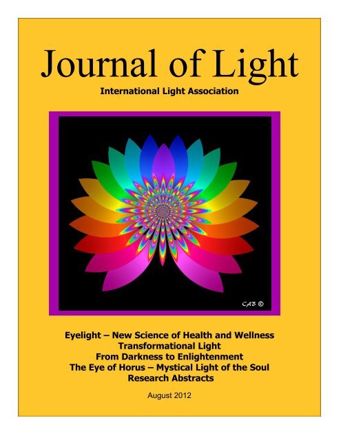 Journal of Light 2012 - International Light Association