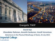 Energetic TWIP - Department of Materials Science and Metallurgy