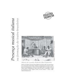 PresenÃ§a musical italiana na formaÃ§Ã£o do teatro brasileiro - ArtCultura