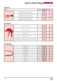 Tools for Press Fittings - Herz Valves UK