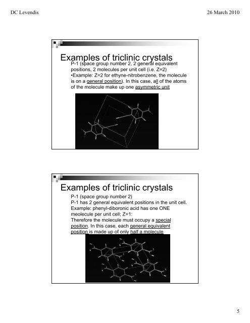 Crystal symmetry and Space Groups