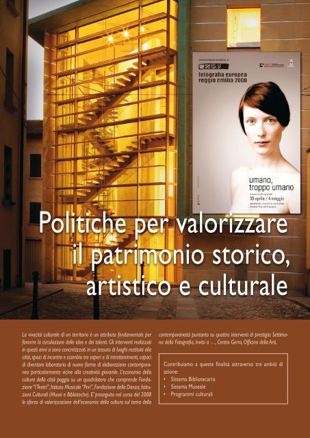 Politiche per valorizzare il patrimonio storico, artistico e culturale