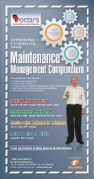 Maintenance Excellence Series - Octara.com