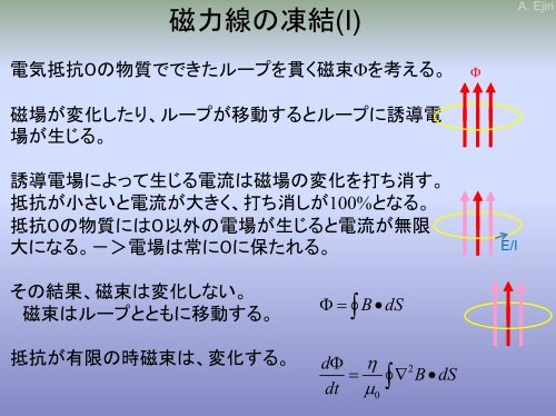 教養学部生のための磁気リコネクション入門 - 高瀬・江尻研究室 - 東京大学