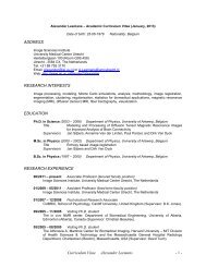 CV Alexander Leemans - Image Sciences Institute