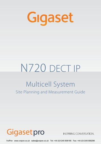 Gigaset N720 DECT IP Multicell System