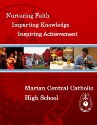 Marian Central Catholic High School 1001 McHenry Avenue ...