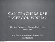 CAN TEACHERS USE FACEBOOK WISELY? - Isteconference.org