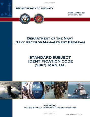Standard subject identification code - Historic Naval Ships Association