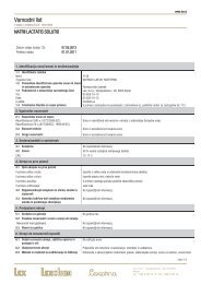 Varnostni list - Lex doo