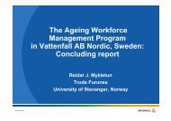 Presentation - Older workers in a sustainable society - great needs ...