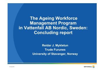 Presentation - Older workers in a sustainable society - great needs ...
