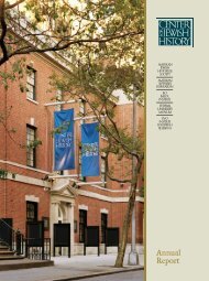 Annual Report - Center for Jewish History