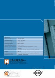 Para un clima mejor Datos técnicos Potencia consumida ... - Hanseata