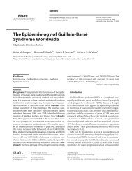 The Epidemiology of Guillain Barre Syndrome Worldwide - TUUM EST