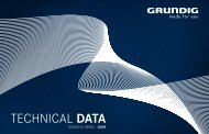 TECHNICAL DATA - Grundig