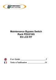 Maintenance Bypass Switch Rack PDU216G E6 LCD RT - Infosec