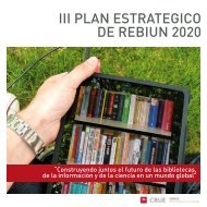 III PLAN ESTRATEGICO DE REBIUN 2020