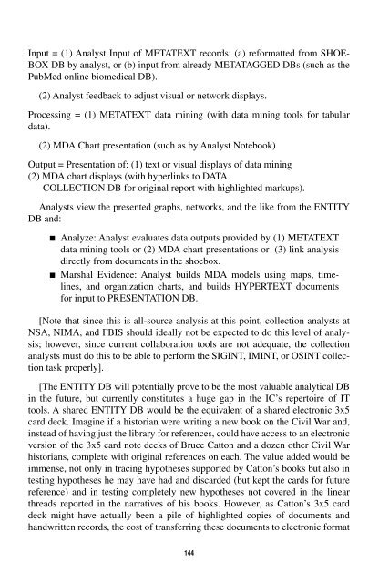 Warning Analysis for the Information Age - Higgins Counterterrorism ...