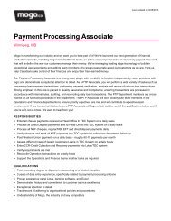 Payment Processing Associate - Mogo.ca