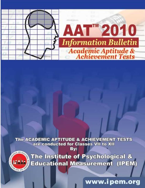 The Academic Aptitude and Achievement Test - Institute of ...