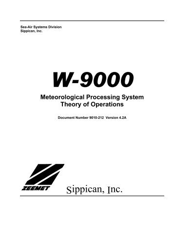 W-9000 Theory of Operations Manual - Sippican, Inc.