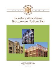 Four-story Wood-frame Structure over podium Slab - WoodWorks